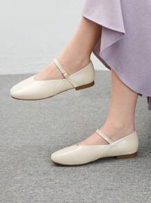 CUCCOO BIZCHIC Women's Casual Versatile Minimalist Solid Color Flat Shoes