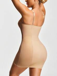 SHEIN Shape Vestido moldeador con sujetador con aros y forma de licra - Modelador corporal que levanta el busto y glúteos y controla el abdomen, la cintura y los muslos