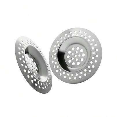 2PCS Bathtub Drain Strainer - 2.83 Inch Shower Hair Drain Catcher, Stainless Steel Shower Bathtub Drain Cover, Bathroom Sink Strainer Filter Basket For Bathroom Sink, Wash Basin Floor Drain Home Bathroom Decor Summer