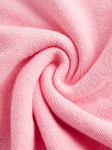 Jouncy Suéter holgado de punto con estampado de bloques de color y moño, para otoño/invierno