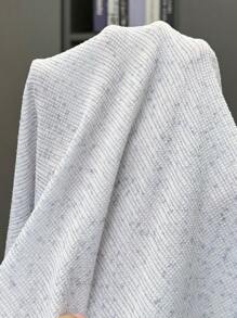 SHEIN 2 件套 Tween 女童休闲针织人造毛不对称下摆宽松连帽运动衫和裤子套装 - 霧霾藍 - 查看 7
