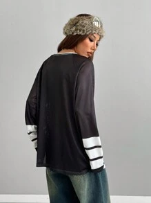 Coolane 女士春夏西部街头服饰演唱会 Grunge Ghost Face V 领 T 恤