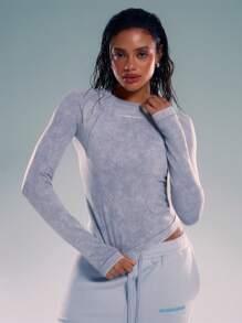 Musera Sport Áo dài tay bó sát, Padel, Tennis, Pickleball Gym Fitness - Xám - Xem 1