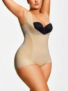 SHAPORA Plus Size Simple Solid Color Casual Everyday Jumpsuit