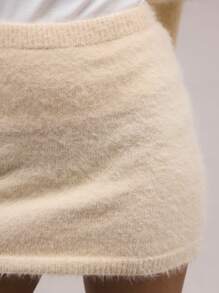 MUSERA Knit Sexy Mini Skirt
