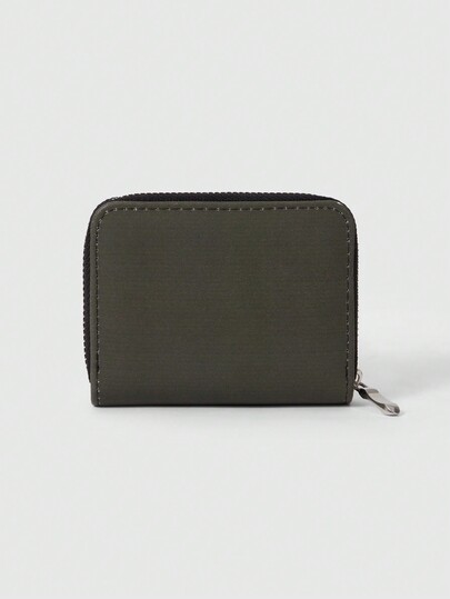 Fairycore Porte-monnaie court créatif aux champignons verts, porte-cartes multifonction