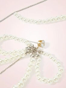 SHEIN MOD Women's Minimalist & Fashionable Bow Casual Everyday Earrings