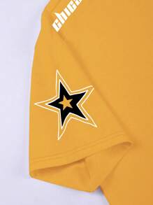 Manfinity Sporsity Maglietta a maniche corte con stampa digitale oversize per uomo