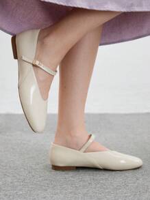 CUCCOO BIZCHIC Women's Casual Versatile Minimalist Solid Color Flat Shoes