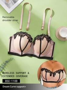 大码女士水溶性抹胸内衣文胸，1 件