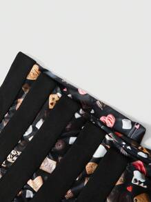 4er Pack Herren Lässig Boxershorts mit Schokoladen-Muster - Verschiedenfarbig - Übersicht 5