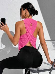 Core Rhythm Top deportivo sin espalda transpirable y de secado rápido Muscle Muse, ligero para gimnasio y entrenamiento, de verano, de secado rápido y con efecto de absorción de humedad