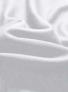 Manfinity Homme Men's Solid Color Patchwork Crew Neck Short Sleeve Casual Top - Mocha Brown - View 5