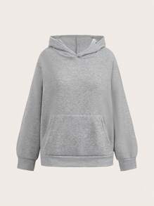 Jouncy Women 2pcs Set Casual Solid Color Hoodie And Shorts, Autumn