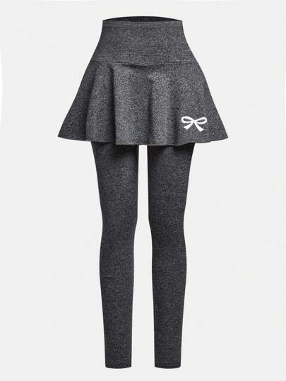 Sparklyn Holiday,Summer,TravelTween Girl' Casual Elegant Skorts With Bow Design, Suitable For Spring, Autumn And Summer, Great For Outdoor Outfits