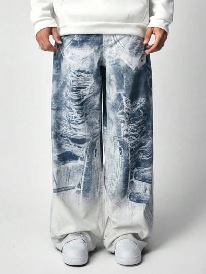 Street Life Jeans cargo larges et amples pour hommes, et décontractés