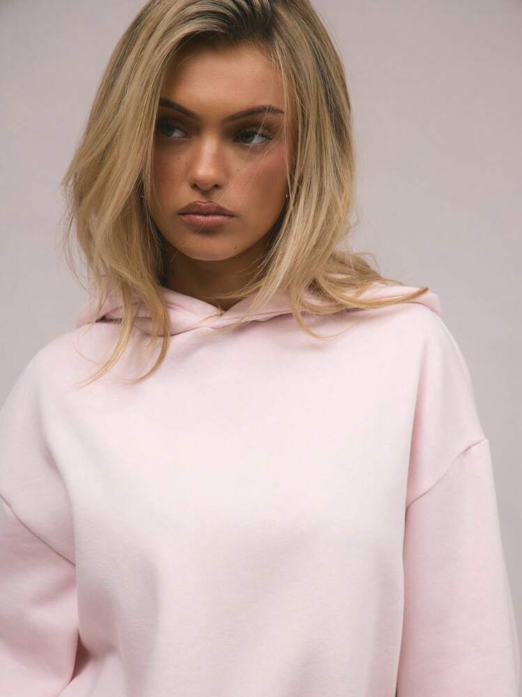 MUSERA Sudadera con capucha oversize de ajuste relajado, hombros caídos, cómoda y casual para el regreso a clases, invierno, Día de San Valentín, vacaciones de verano y primavera, estilo Y2K de uso diario - Rosa - Añade 5