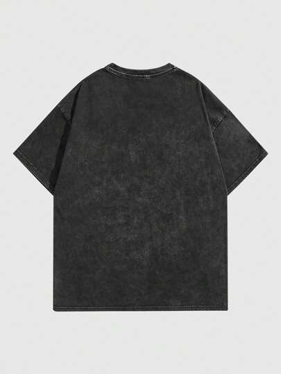 Street Life Valentine's Day Couples Casual Men's Letter & Heart Print Round Neck Short Sleeve T-Shirt