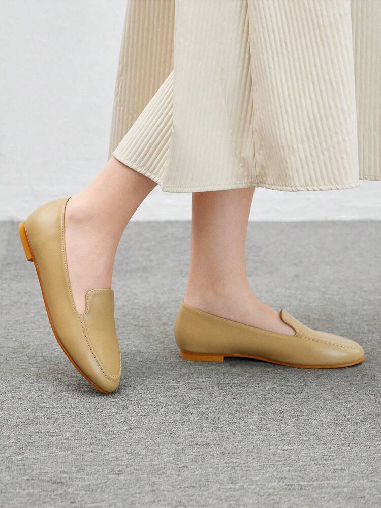 CUCCOO BIZCHIC Round Toe Retro Bow Accent Flats, Spring/Summer New Arrival
