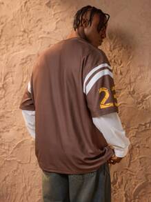 Forever 21 Men's Round Neck Short Sleeve Letter Printed Casual T-Shirt