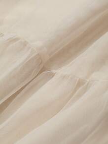 DAZY 纯色网纱女士休闲日常半身裙，简约时尚