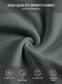 Gameset SHEIN Sport Tricou sport cu gât adânc pentru antrenament