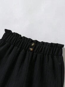 SHEIN 3条装少女阔腿裤，休闲舒适，适合春秋季穿着，秋冬季时尚百搭 - 彩色 - 查看 5