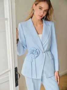 MOTF PREMIUM 尖头翻领双排扣西服