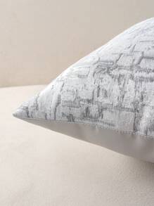 Decorative Grey Geometric Jacquard Throw Pillow Cover For Living Room, Bedroom, Sofa,Fall Decor,Autumn Decor,Room Decor - Grey - View 3