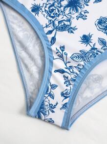 Sparklyn Teen Girls One-Piece Swimsuit (Random Printed Design) - Multicolor - View 4