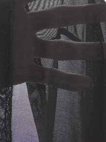 MUSERA 外出上衣 性感黑色网眼修身背心 休闲波西米亚风 伊比沙岛度假 锐舞派对 薄纱 节日 假日 夜生活 外出上衣 俱乐部派对 秋季