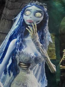 Corpse Bride | ROMWE Blusa de mangas largas de malla transparente con estampado de la Novia Cadáver para mujer de talla grande - Multicolor - Ver 3