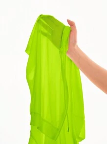 Core Rhythm Women's Solid Color Zip-Up Front Short Sleeve Casual Cropped Sport Jacket - Green - View 8