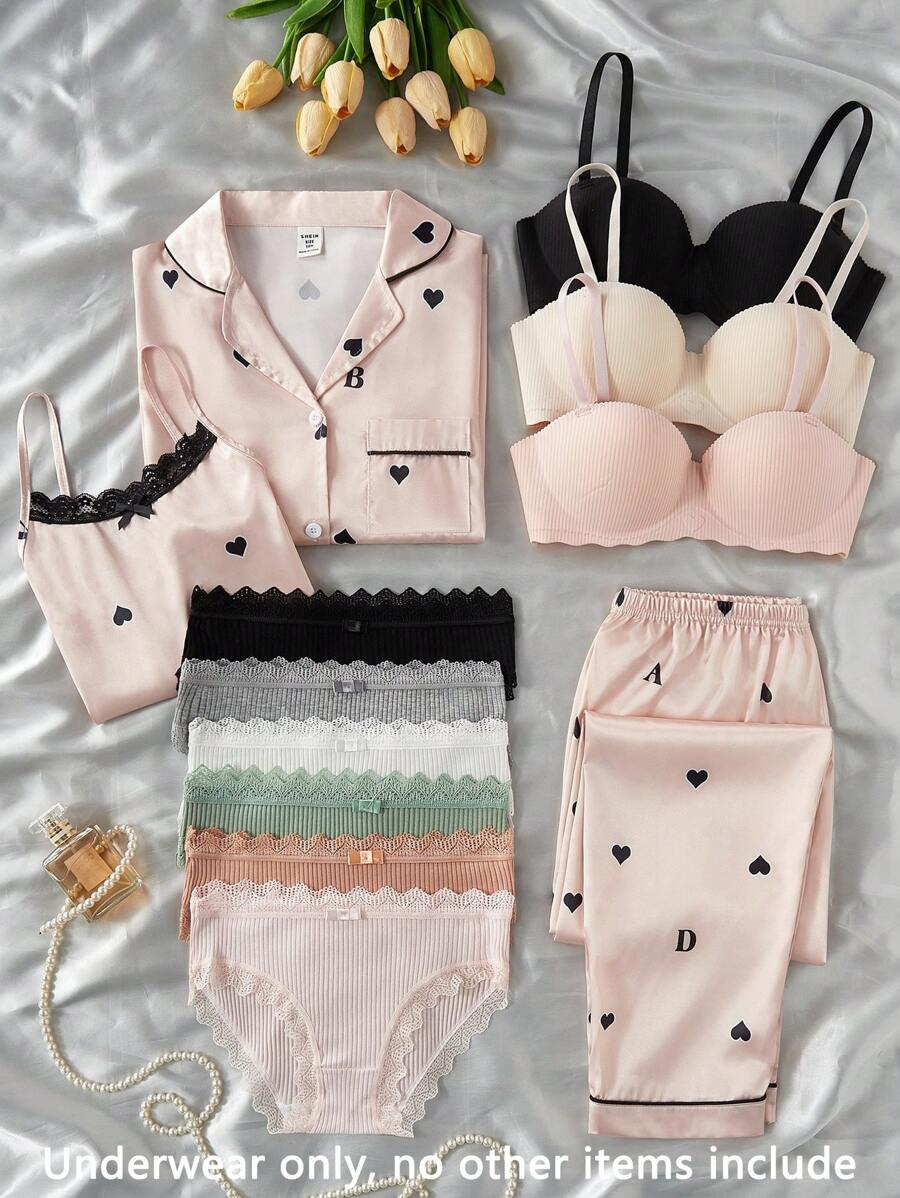 SHEIN Explorewe Áo ngực không gọng dành cho bé gái tuổi teen, áo ngực mỏng dưới ngực dành cho học sinh trung học cơ sở và trung học phổ thông - Nhiều màu - Xem 1