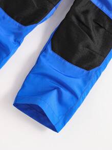 1pc Young Boy Blue Functional Outdoor Fashion Casual Long Pants