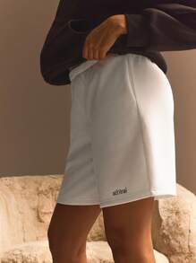 Athîral Women's Plain Casual Shorts, Fashionable And Suitable For Everyday Wear - White - View 4