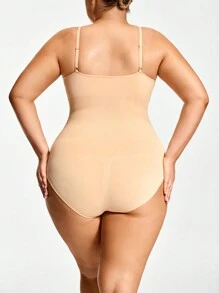 SHEIN Shape Mono informal ajustado de talla grande con tirantes de espagueti y unicolor como prenda modeladora