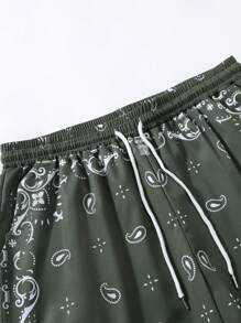 Manfinity RSRT Conjunto de camisa de manga corta para hombre, incluye parte superior de manga corta y pantalones cortos, uso casual y sencillo de moda para el día a día