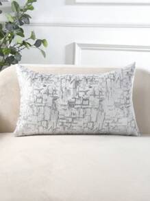 Decorative Grey Geometric Jacquard Throw Pillow Cover For Living Room, Bedroom, Sofa,Fall Decor,Autumn Decor,Room Decor - Grey - View 6