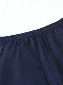 Manfinity Homme Men Asymmetrical Design Long Sleeve Shirt & Pants Set - Multicolor - View 6