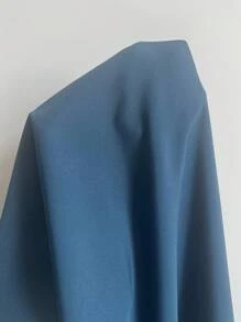 Elenzga Plus Size Solid Color Lapel Front Button Long Sleeve Casual Fall Blouse - Teal Blue - View 8