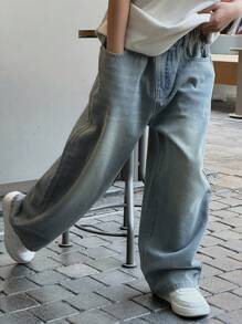 Dazy Kids Tween Boy Kids Denim Jeans - Medium Wash - View 5