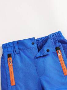 1pc Young Boy Blue Functional Outdoor Fashion Casual Long Pants