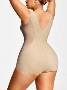 SHAPORA Plus Size Simple Solid Color Casual Everyday Jumpsuit