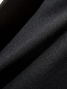 CosyJoli Áo ba lỗ nữ cổ chữ V đơn giản, màu đen, kiểu Pháp cỡ lớn, đơn giản, mới về mùa xuân - màu đen - Xem 10