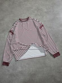 Forever 21 Vakantie gestreepte kleurblok T-shirt voor heren