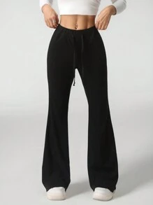 SHEIN Tall Women's Solid Color Thermal Lined Warm Pants