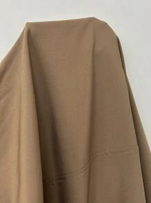 Chiquease Minimalist Loose Lapel Single Breasted Long Sleeve Mid-Length Women Brown Trench Coat Fall Winter Cloth For Women - Mocha Brown - View 8