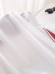 SHEIN 青少年男童休閒印花短袖t卹+褲子2件套,適合春夏 - 彩色 - 查看 6