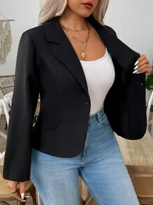 Rometta Eleganter hochwertigere Retro Sakko mit Kragen, Einreiher, Herbst/Winter